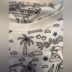 Brand new Zumbamboo Color It Yourself children’s pajamas in size 7-8